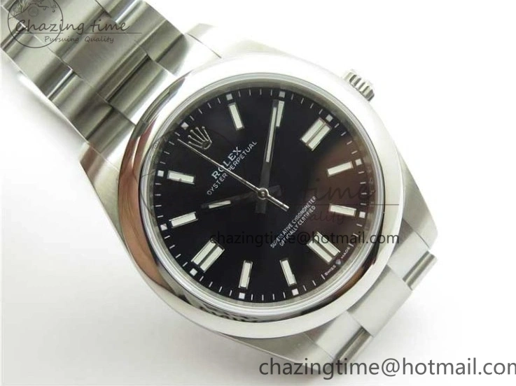 MiroTime 1231 Oyster Perpetual 41mm 124300 EWF Best Edition Black Dial on SS Bracelet A Unique 2860